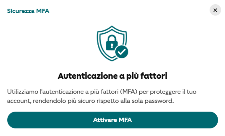 MFA - Autentificazione a due fattori